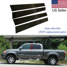 4pcs Glossy Piano Black Pillar Posts Door Covers For 2000-2006 Toyota Tundra 4pcs Glossy Piano Black Pillar Posts Door Covers For 2000-2006 Toyota Tundra