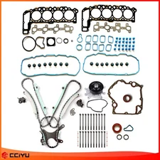 Timing Covers gasket set Water Pump Head Bolts set For 02-03 Dodge Ram 1500 4.7L