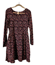 Pact Women's Fit & Flare Tie Belt Dress Size L