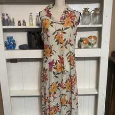 Victoria’s Secret Sheer Floral Vtg Y2K Button Up Maxi Dress Medium