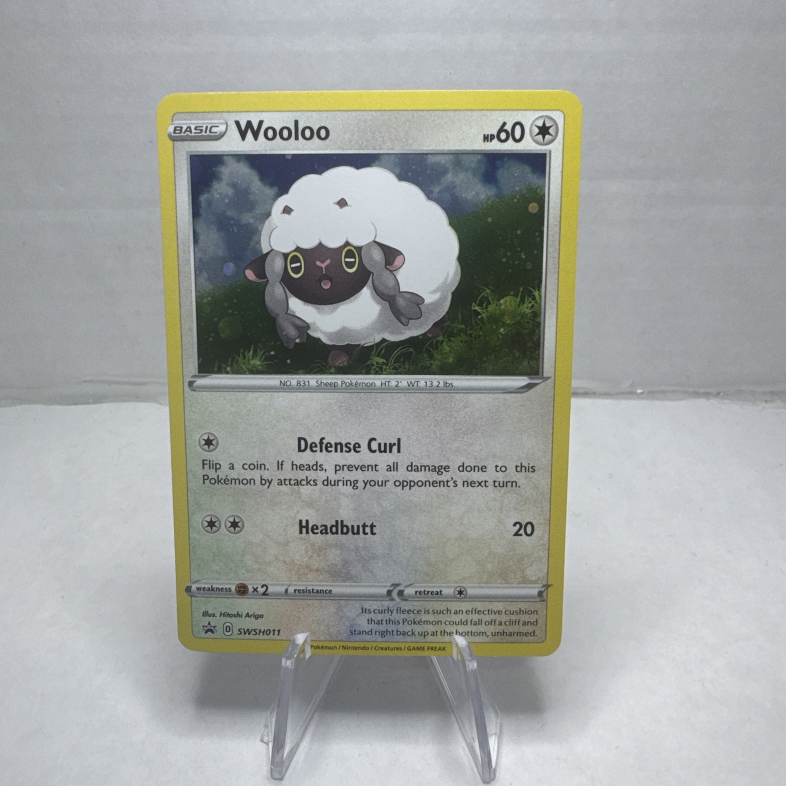 Pokemon TCG Wooloo SWSH011 Black Star Promo Holo NM