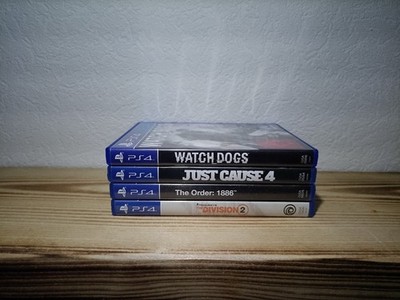 PS4 Spielesammlung - The Division 2, Just Cause 4, Watch Dogs & The Order 1886