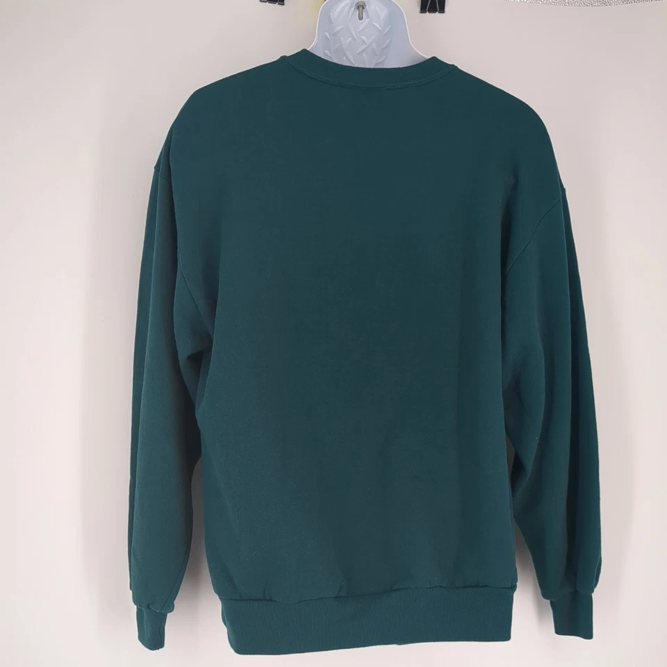 Sudadera De Colección Jerzees St. Lawrence River Azul Teal Verde Bordada Grande Foto 3 de 4