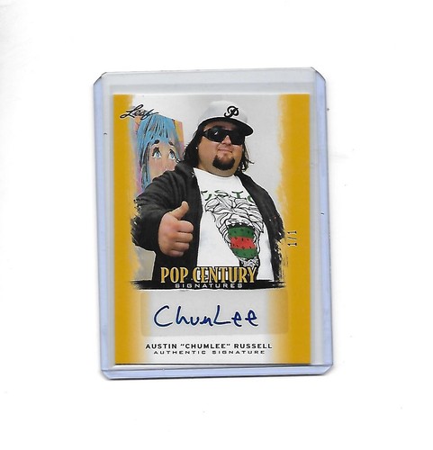 Chumlee 2012 Leaf Pop Century Base Yellow 1/1 autograph Pawn Stars BA-AR1 - Picture 15 of 16