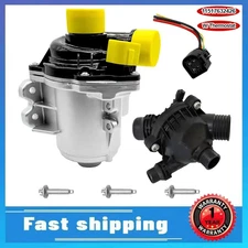 11517632426 Electric Engine Water Pump w/Bolts and Thermostat for BMW 335i 535i