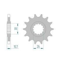 Afam Ritzel #525 16 ZäHne (FüR: Yamaha Tenere 700 Abs DM115 24 )
