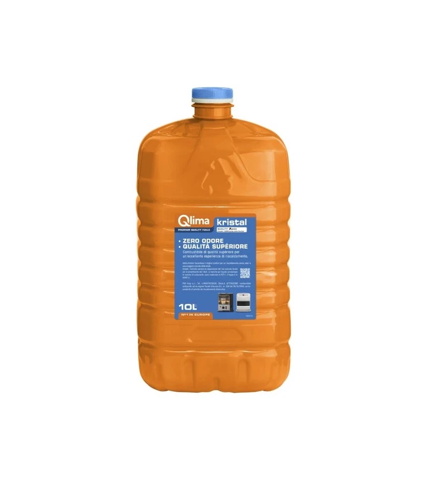 COMBUSTIBILE INODORE PER STUFE KRISTAL QLIMA, 10 LITRI