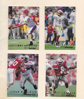 1994 Pacific Bengals Rookies Dan Wilkinson, Jeff Cothran, Cory Sawyer, Klingler