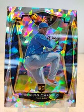 BRAILYN MARQUEZ #/25 CRACKED ICE 2021 Panini Select Baseball PRIZM ROOKIE Cubs