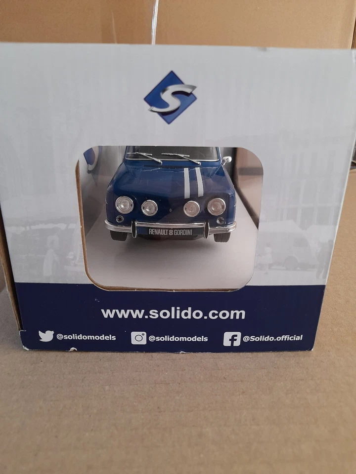 Veicolo Miniatura 1 - 18: Solido Renault 8 Gordini 1300 (Blu) - Immagine 3 di 4
