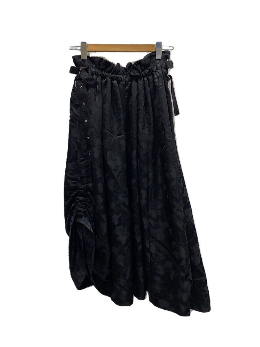 Noir Kei Ninomiya Long Skirt S Rayon Black 3c-s010 Belted Noir Kei Ninomiya Long Skirt S Rayon Black 3c-s010 Belted
