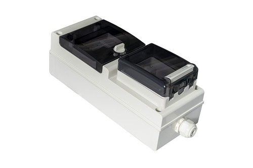 Toma de corriente para coches eléctricos, sistema de carga con contador de corriente digital LCD y FISch... - Imagen 5 de 6
