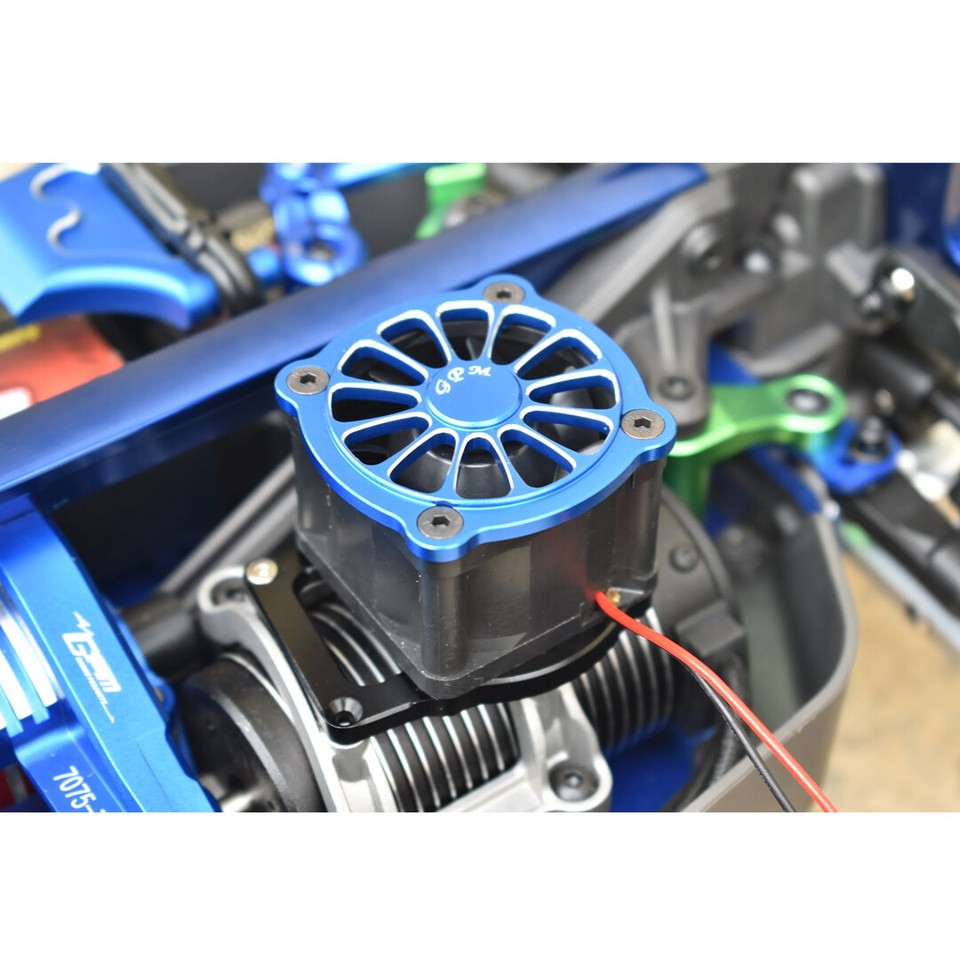 Gpm Rsa Motor GPM Racing Aluminum 6061-T6 Motor Heatsink w/ Cooling Fan Orange : 1/8 ...
