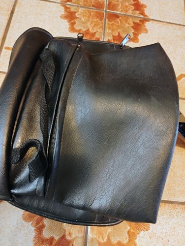 vintage UTOPIA backrest COLLAPSIBLE leather motorcycle - Picture 4 of 7
