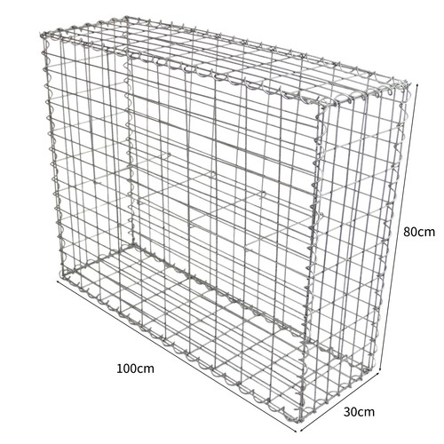 2er Set Gabionen Steinkorb Steingabione Gabionen Wand Drahtkorb 100x80x30 - Bild 6 von 12