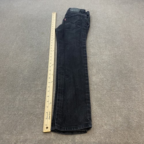 Levis 510 Jeans Skinny Size 12 Reg 26x27 Black Wash Slim Fit Straight Stretch - Picture 7 of 11