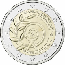 [#349275] Griechenland, 2 Euro, Jeux Olympiques, 2011, Athens, UNZ, Bi-Metallic,