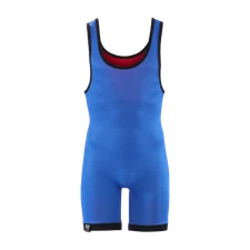 Matman Reversible Wrestling Singlet Men's Boys Standard Royal Blue Red Made USA