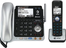 AT&T Corded/Cordless 2 Line Phone System with Answering System & Connect to Cell