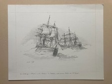 Nave A Vela Cacciatore Di Balene Nel Ghiaccio 1995 Disegno A Matita