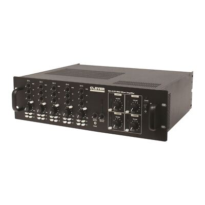 W Audio MA 4120 MKII 480W 4 Zonen Mixer Verstärker Hintergrund Soundsystem PA