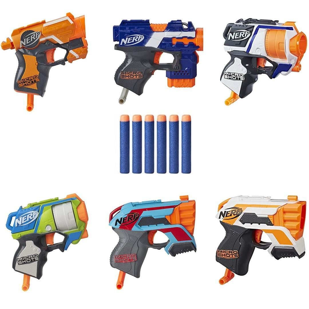 Nerf N Strike Micro Shots 6 Blaster Bundle Gift Set Boys & Girls