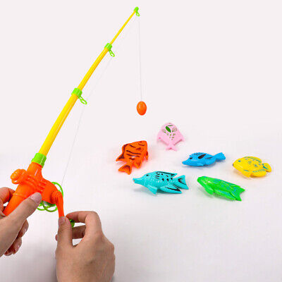 Kids Bath Toys Fishing Game Set W/ Magnetic Fish Baby Toddler Boys Girls  Gift