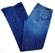 Citizens of Humanity Women's Jeans Sz 28 Ingrid 002 Low Waist Flare Distressed