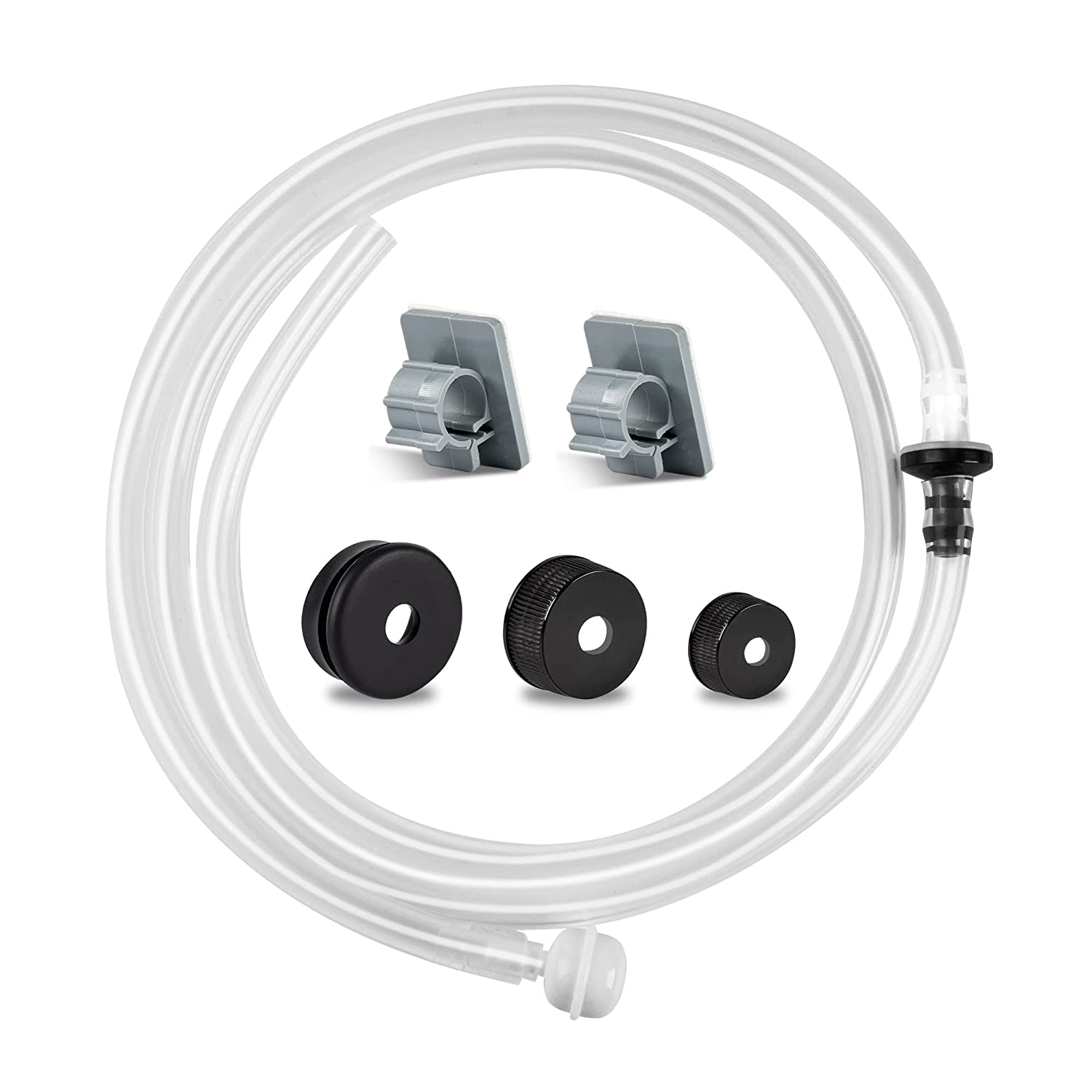 Sink Soap Dispenser Extension Tube Kit - 47” Kitchen Hose with Upgraded Check Va-image