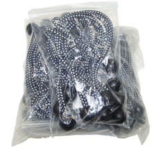 100pcs 11" Black Ball Bungee Cord Bungie Heavy Duty Tarp Tie Downs Straps Canopy