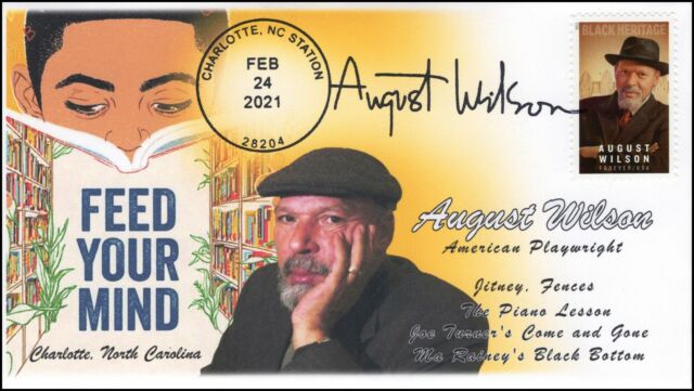 21-039 2021 August Wilson Event Cover Pictorial Postmark Charlotte NC 21-039 2021 August Wilson Event Cover Pictorial Postmark Charlotte NC