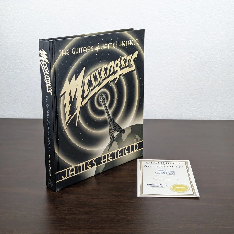 Metallica MESSENGERS THE GUITARS OF JAMES HETFIELD Hardcover SIGNED with COA - Image 3 of 4