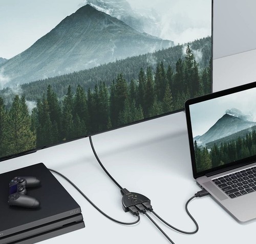 HUB SDOPPIA HDMI SPLITTER 3 PORTE FULL HD 1080P TV SWITCH SDOPPIATORE MULTIPORTA - Foto 5 di 5