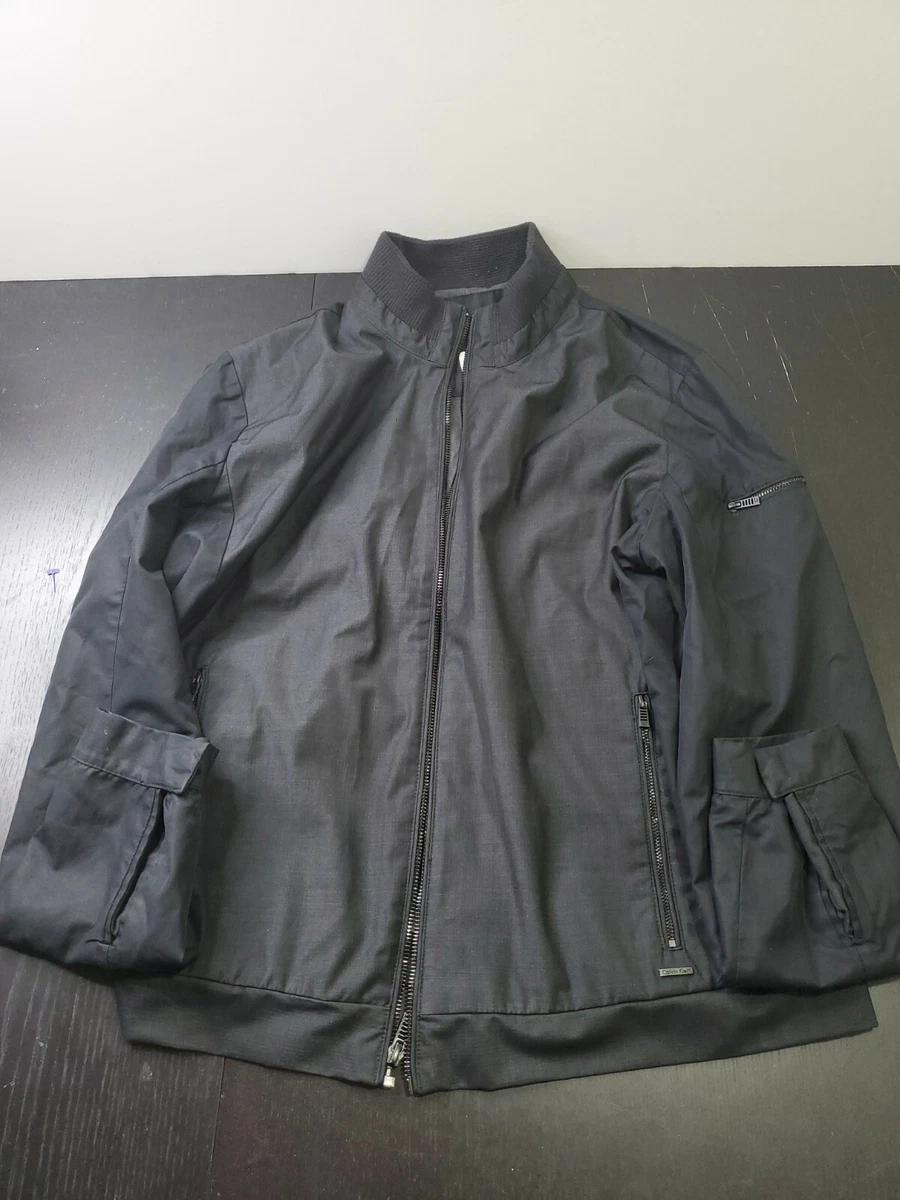 Calvin Klein , Mens Lightweight Matte Bomber Jacket RN# 36543 CA# 50900  Medium.