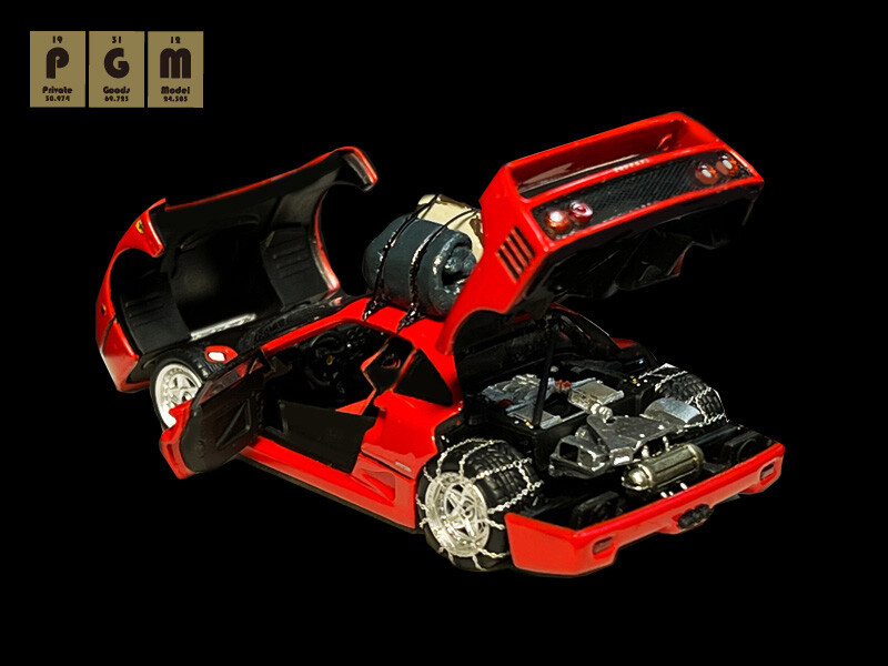 SUPCAR F40 レッドレーシング仕様 限定999台 1/64スケール SUPCAR F40 レッドレーシング仕様 限定999台 1/64スケール