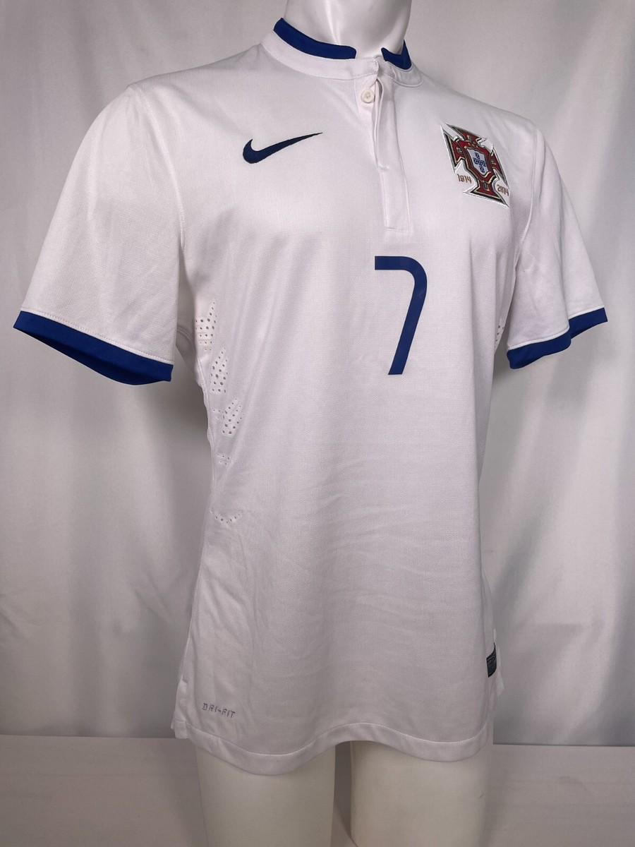 ポルトガル Away 2014 レプリカユニフォーム Ronaldo Cristiano Ronaldo #7 Portugal Nike 2014 White Player Issue