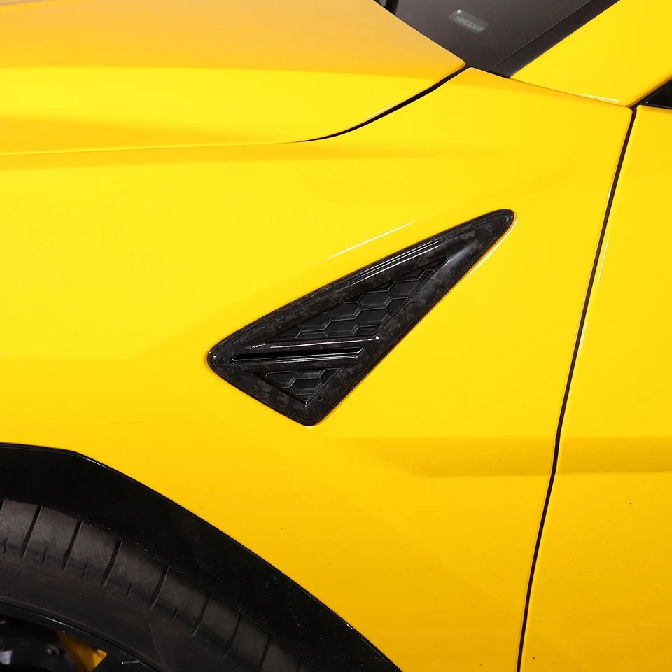 Cubierta de moldura de ventilación de guardabarros de fibra de carbono real para Lamborghini URUS 2018-24 Foto 4 de 4