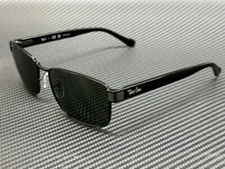 RAY BAN RB3750 002 31 Black Green Unisex 59 mm Sunglasses