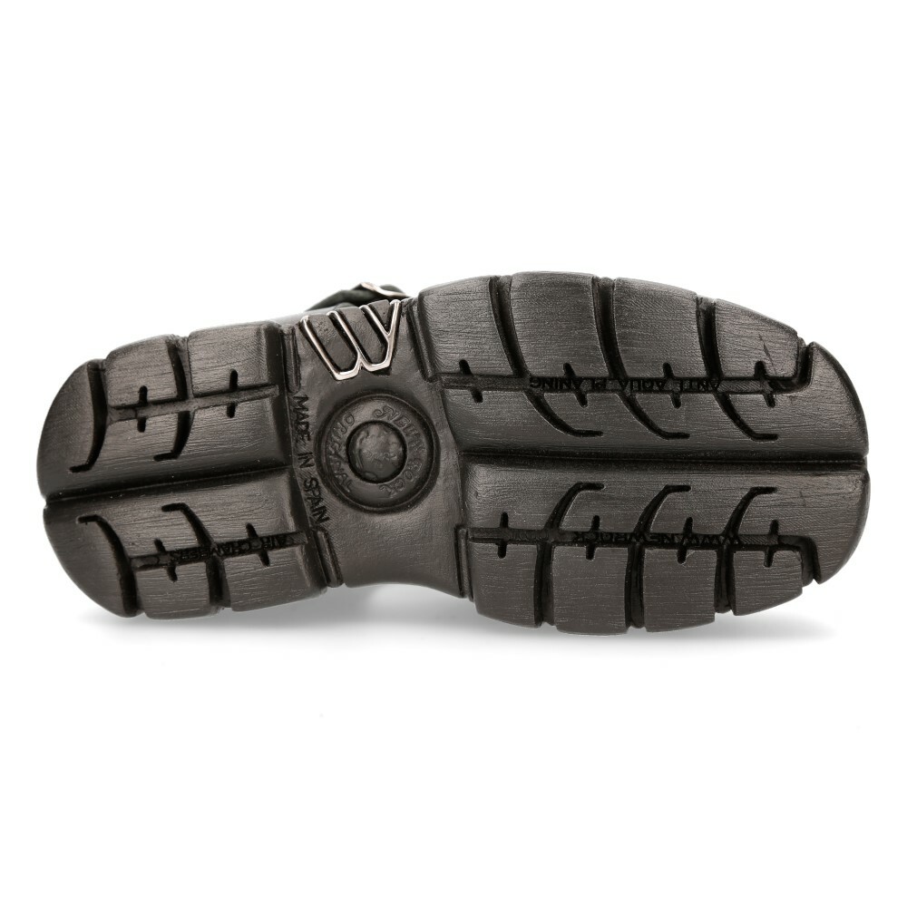 New Rock Boots M-BIOS101-C2 Unisex Metallic Black 100