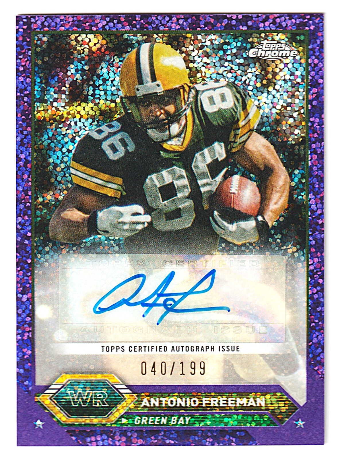 2023 Topps Composite Chrome Antonio Freeman Purple Speckle Refractor Auto /199