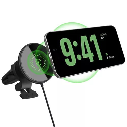 30W Car Wireless Charger Magnetic Phone Holder Bracket For iPhone 16 Pro 15 14