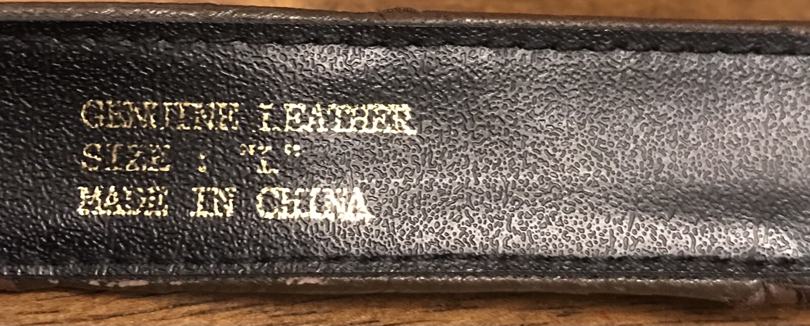 Genuine Leather Multicolor Patchwork Belt Sz L 1-… - image 5