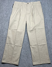 Dockers WF Pants Mens 36X29 Beige Easy Khaki Pleated Classic Fit D3 Comfort New