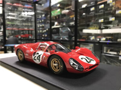 1:18 Top Marques Ferrari 330 P4 Daytona Winner 1967 #24 Resin Limited Model Car