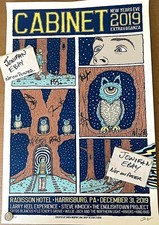 CABINET band AUTOGRAPHED Harrisburg PA NYE 2019 POSTER S/N #/100 owen murphy