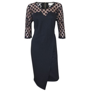 black wrap dress size 18