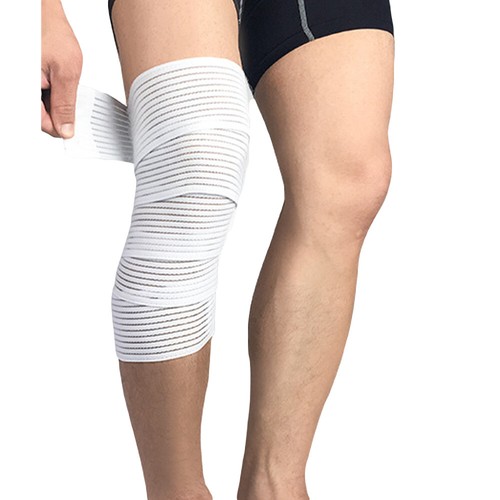 Elastisches Druckband Streifen Trainingsbandage Sport Knieunterstützung Laufwraps - Bild 13 von 16