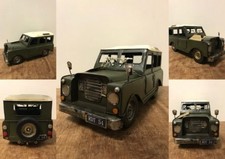 Metal Tin Green Jeep Car 4 x 4 Model BNIB 4 by 4 Land Rover Style Car Model