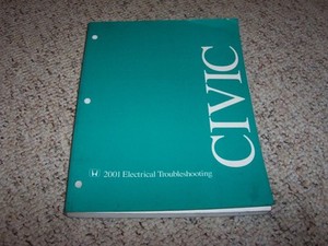 Details about 2001 Honda Civic Electrical Wiring Diagram Manual DX HX CVT LX EX