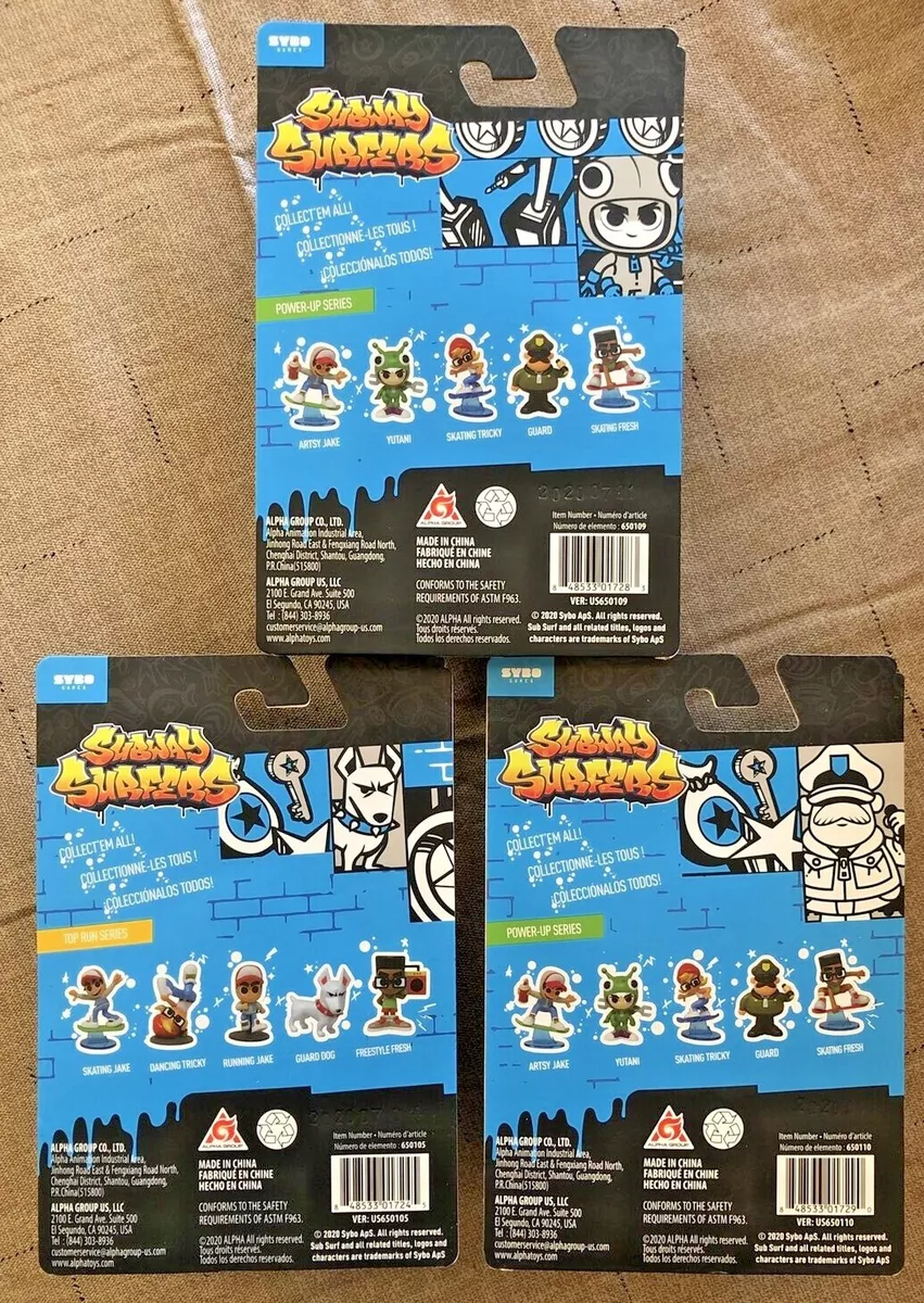 Alpha Group Subway Surfers “Shorties” Mini Figure Collection - 5 Pack, 2''  Scale